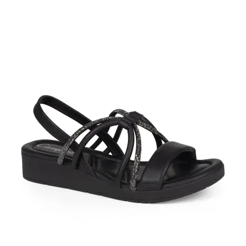 Sandália Campesi Flatform Feminina Preta