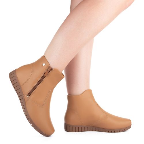Bota Campesí  de Cano Curto Caramelo