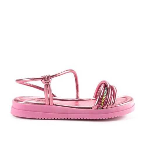 Sandália Mississipi  Flatform Rosa Metalizada