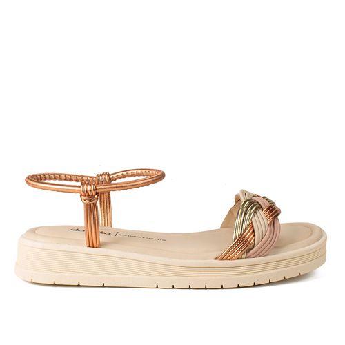 Sandália Dakota  Flatform Bege