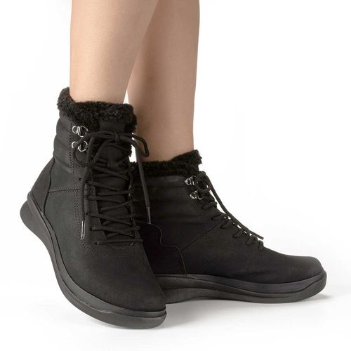 Bota Coturno  Campesí Preto com Pelos