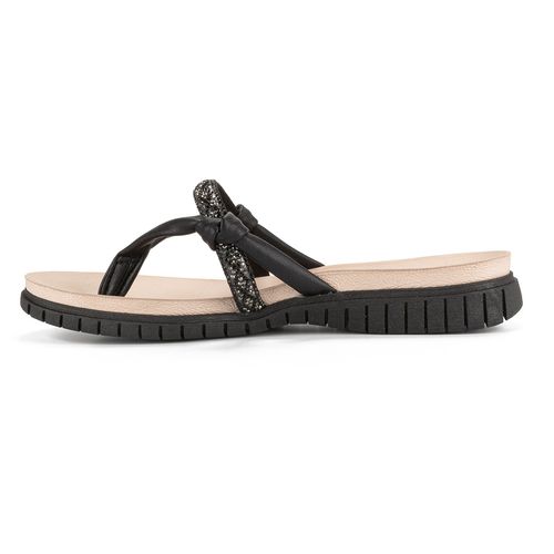 Chinelo Campesí  Preto com Brilhos