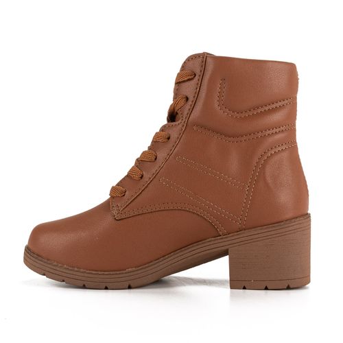 Bota Coturno  Pink Cats Infantil Marrom