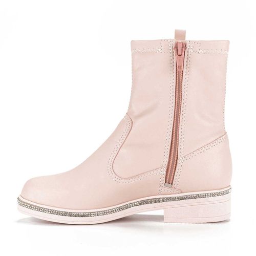 Bota Pink  Cats Infantil de Cano Curto Rosa