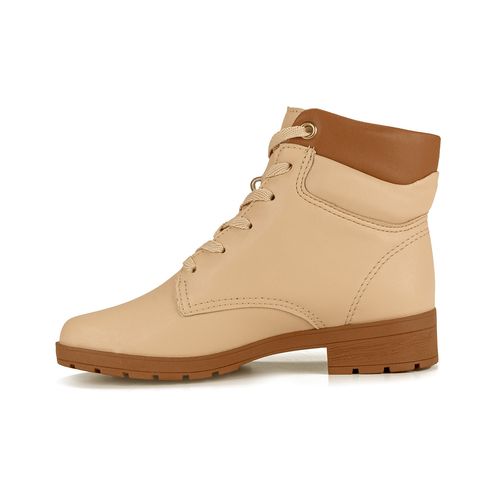 Bota Coturno  Pink Cats Infantil Bege