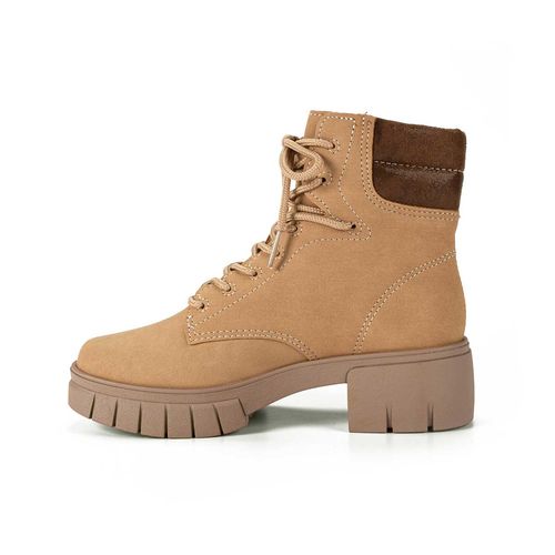 Bota Coturno  Pink Cats Infantil Tratorado Bege