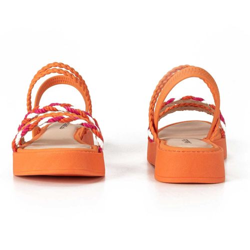 Sandália Pink  Cats Infantil Flatform Laranja