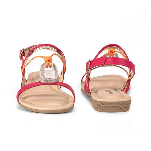 Sandália Pink  Cats Infantil Rasteira Rosa