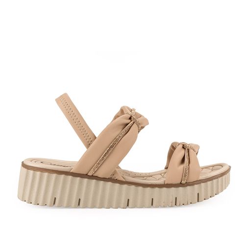 Sandália Campesí  Flatform Bege