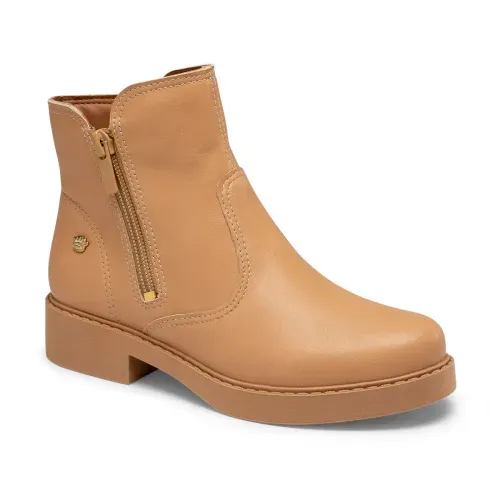 Bota Pink Cats Infantil de Cano Curto Caramelo
