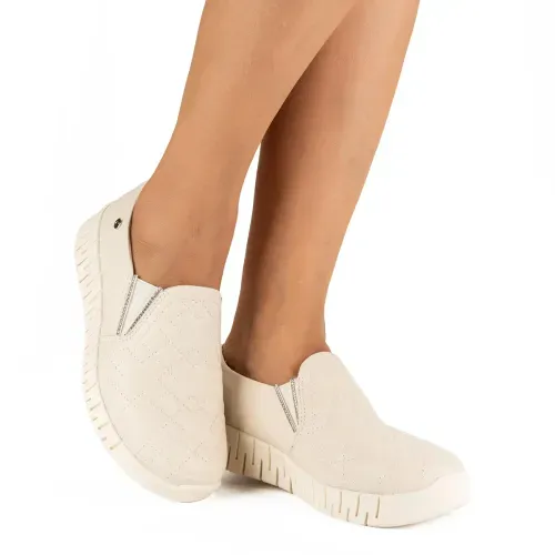 Tênis Campesí Slip On Bege