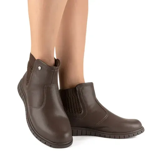 Bota Campesí de Cano Curto Marrom