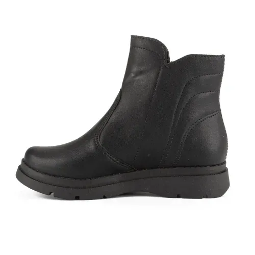 Bota Pink  Cats Infantil de Cano Curto Preta