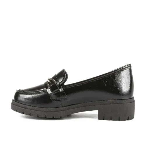 Sapato Pink  Cats Infantil Loafer Preto