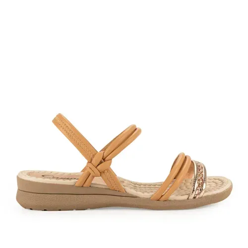 Sandália Campesí Anabela Caramelo