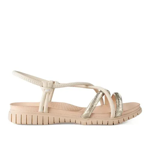 Sandália Campesí Flatform Bege