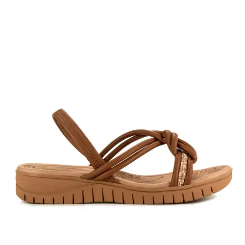 Sandália Campesí Flatform Marrom