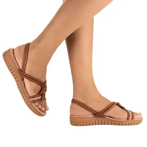 Sandália Campesí Flatform Marrom