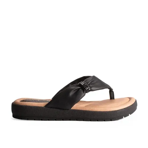 Chinelo Campesí Flatform Preto