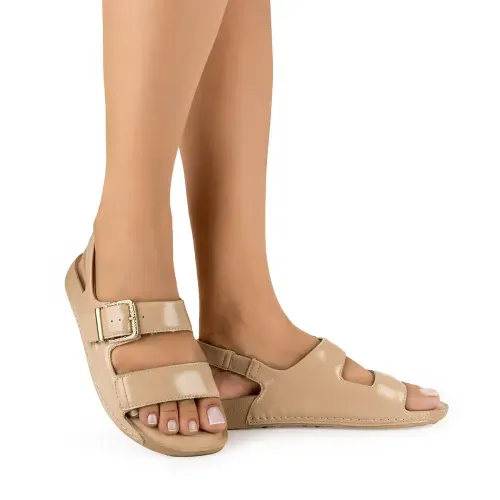 Sandália Campesí Flatform Bege