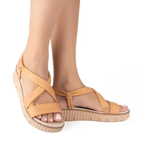 Sandália Campesí  Flatform Caramelo