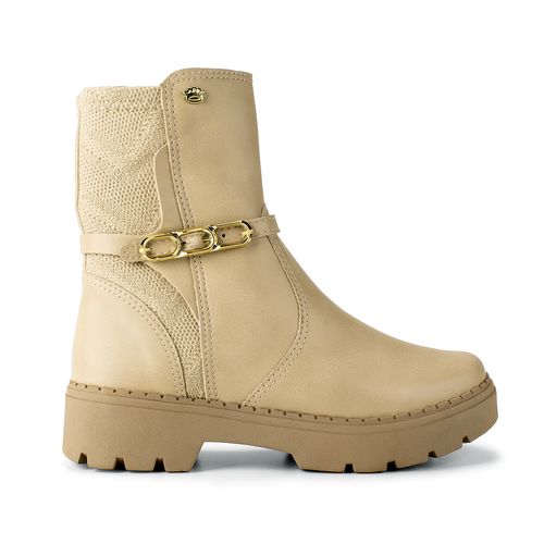 Bota Pink Cats Infantil de Cano Médio Bege