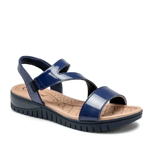Sandália Campesí Flatform Azul Marinho