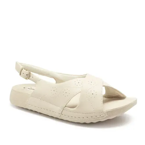 Sandália Campesí Flatform Bege