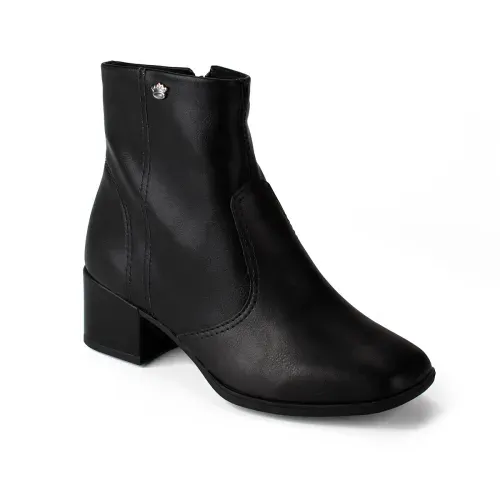 Bota Pink Cats Infantil de Cano Curto Preta