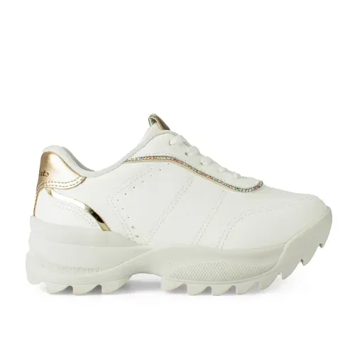 Tênis Pink Cats Infantil Tratorado Branco