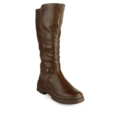 Bota Pink Cats Infantil de Cano Longo Marrom