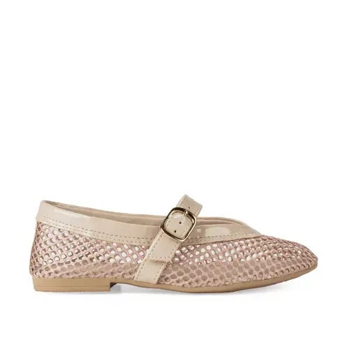 Sapatilha Pink Cats Infantil Bege