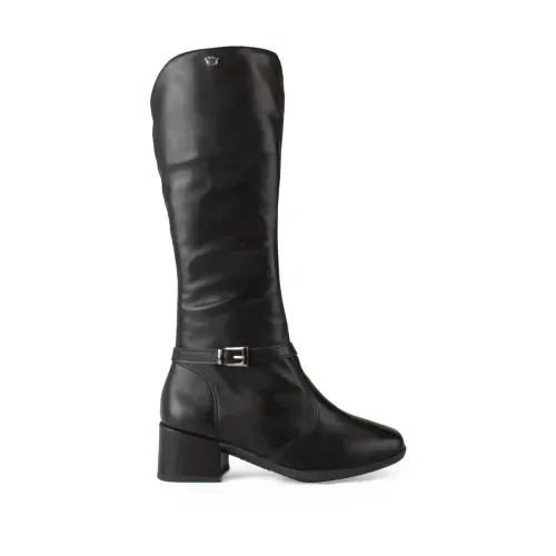 Bota Pink Cats Infantil de Cano Longo Preta