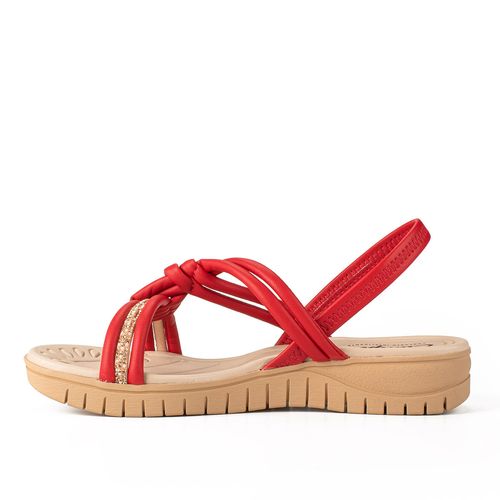 Sandália Campesí Flatform Vermelha