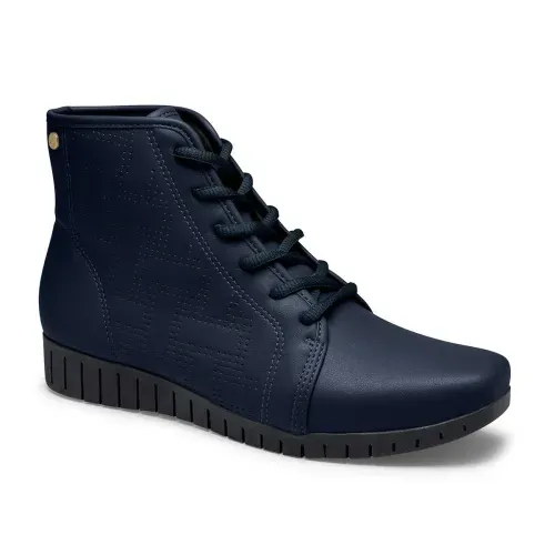 Bota Coturno Campesí Azul Marinho
