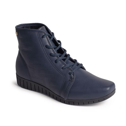 Bota Coturno Campesí Azul Marinho