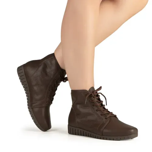 Bota Coturno Campesí Marrom