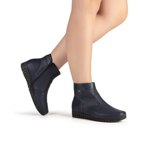 Bota Campesí de Cano Curto Azul Marinho