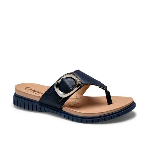 Chinelo Campesí Anabela Azul Marinho