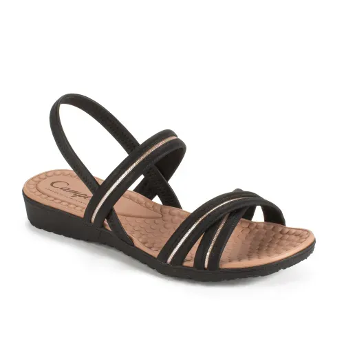 Sandália Campesí Anabela Preta