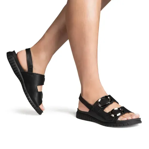 Sandália Campesí Flatform Preta