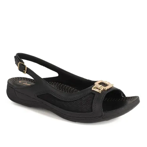 Sandália Campesí Slingback Preta