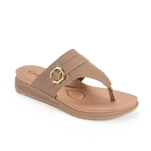 Chinelo Campesí Anabela Marrom