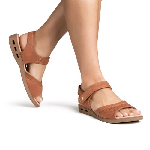 Sandália Campesí Papete Caramelo