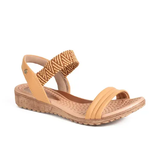 Sandália Campesí Anabela Caramelo