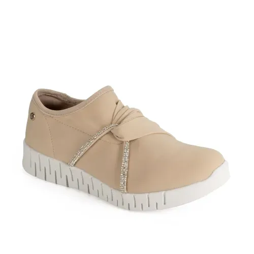 Tênis Campesí de Calce Fácil Bege