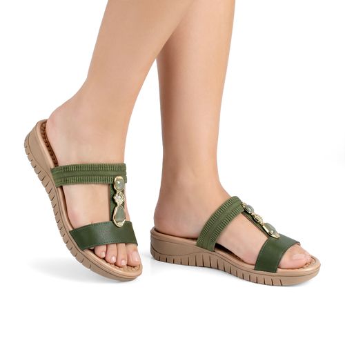 Tamanco Campesí Flatform Verde