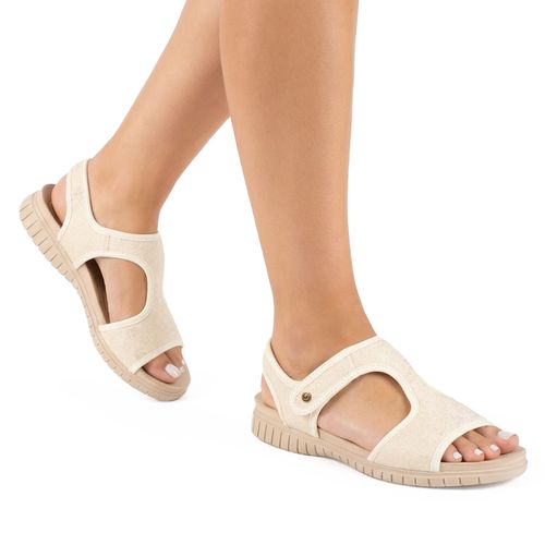 Sandália Campesí Flatform Bege