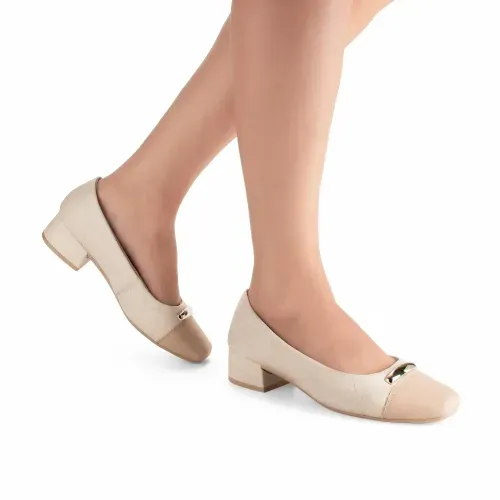 Scarpin Campesi Feminino Bege Claro