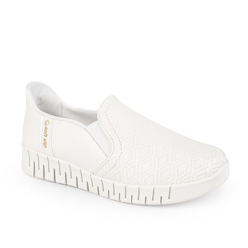 Tênis Slip On Campesi Feminino Branco Calce Fácil